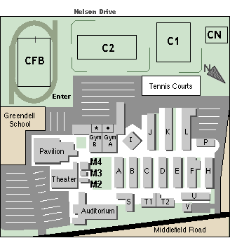 Cubberley site map