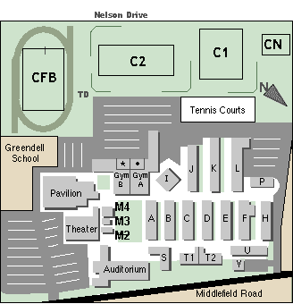 Cubberley site map